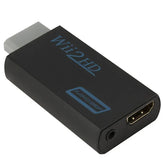 محول Wii إلى HDMI متوافق مع محول صوت 3.5 مم لأجهزة الكمبيوتر وشاشات التلفزيون عالية الدقة بدقة 1080 بكسل و720 بكسل محول Wii2 إلى HDMI متوافق مع محول Wii2 إلى HDMI